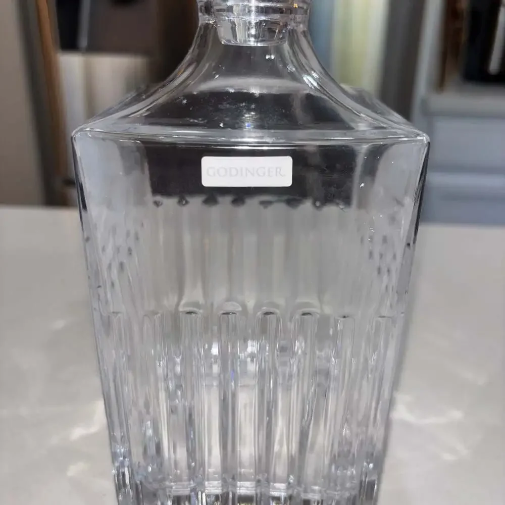 Godinger Silver Art Co Morgan Whiskey Decanter 30oz